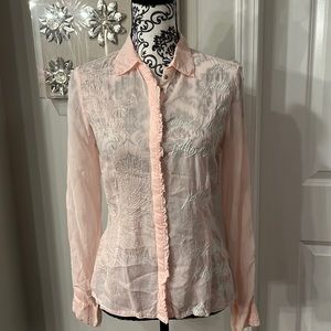 Johnny Was Embroidered Falling Angels Blouse